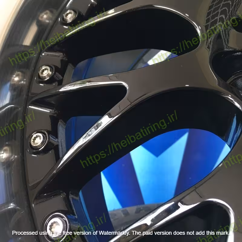 رنگ‌آمیزی مشکی پیانویی رینگ مرسدس بنز S500 در هیبتی رینگ