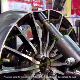 تابگیری و ترمیم رینگ اسپرت در اصفهان | رفع تاب، لرزش و آسیب رینگ خودرو در هیبتی رینگ 1